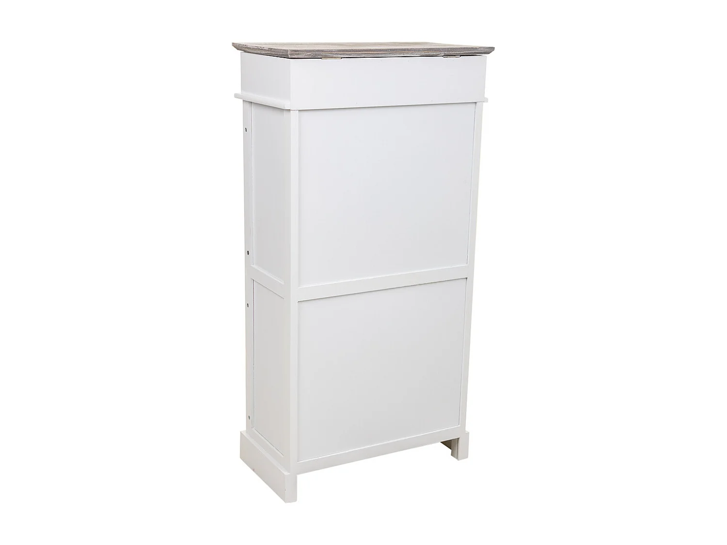 Meuble à chaussures en bois blanc 50x28x98h