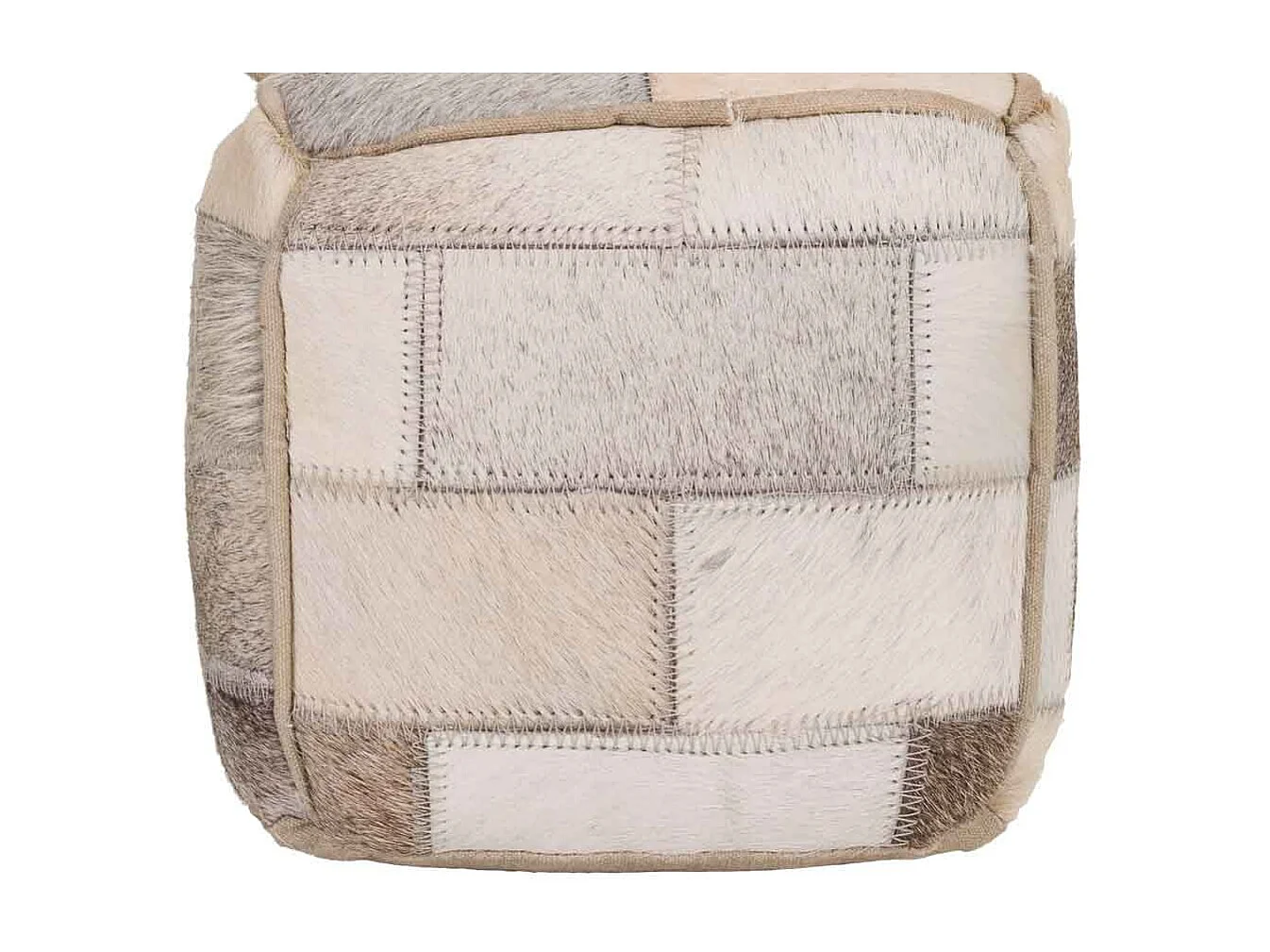 Türstopper aus braunem Leder, 20x20x20H cm