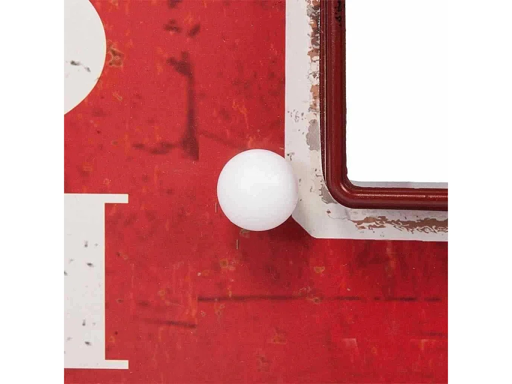 Placa de parede plástica vermelha luminosa 43x64x10h cm