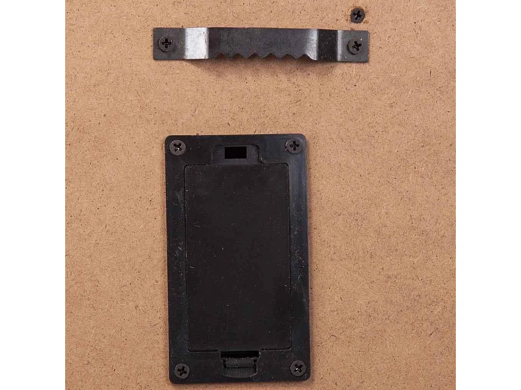 Placa luminosa de pared de plastico roja 43x64x10h cm