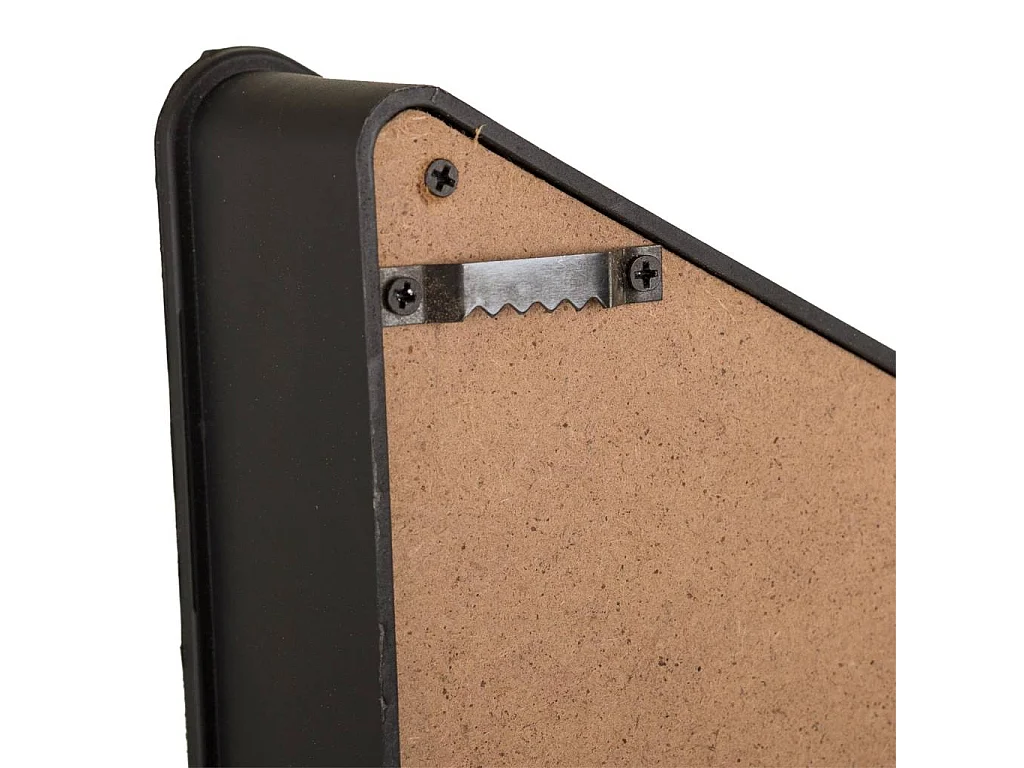 Placca luminosa da parete in plastica nera 43x64x10h