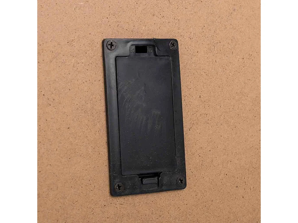 Placa luminosa plástico preta 43x64x10h cm