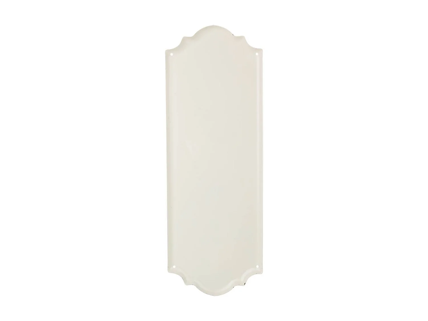 Blauer Metallwandteller 15x38x1h cm