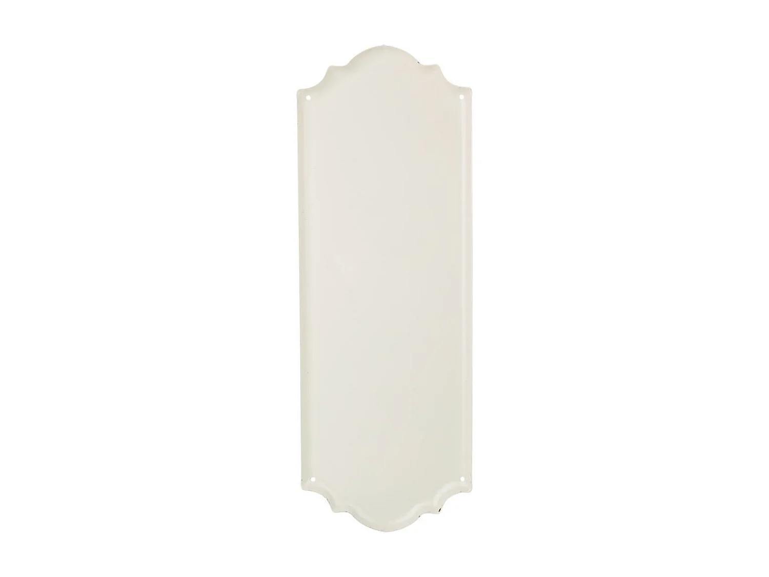 Blauer Metallwandteller 15x38x1h cm