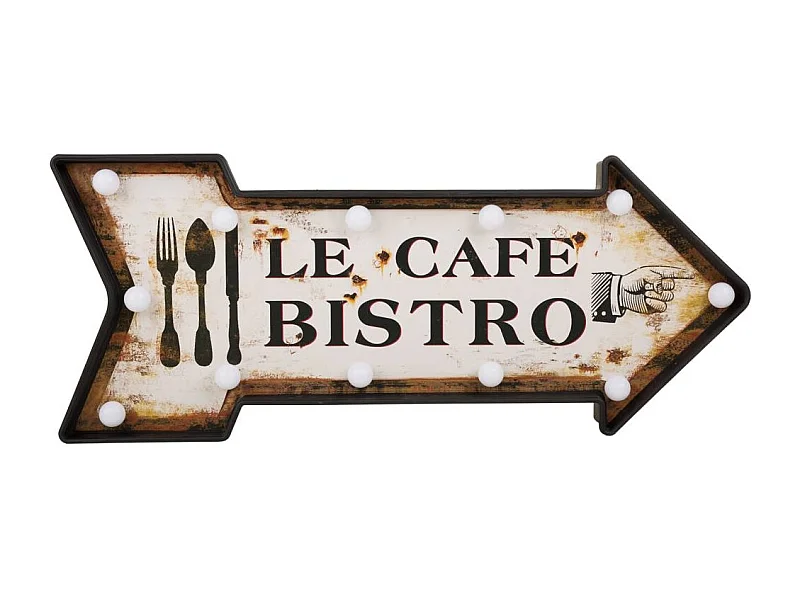 Weiße leuchtende Wandplatte aus Kunststoff, 65 x 27,5 x 10,5 h cm