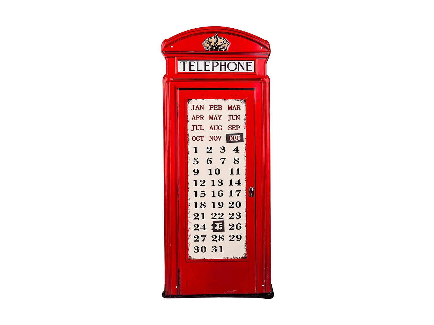 Rote Metallplatte 75x30x0,6h cm