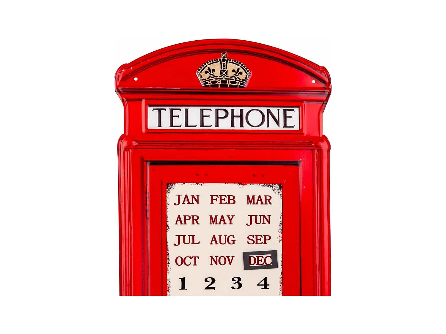 Rote Metallplatte 75x30x0,6h cm