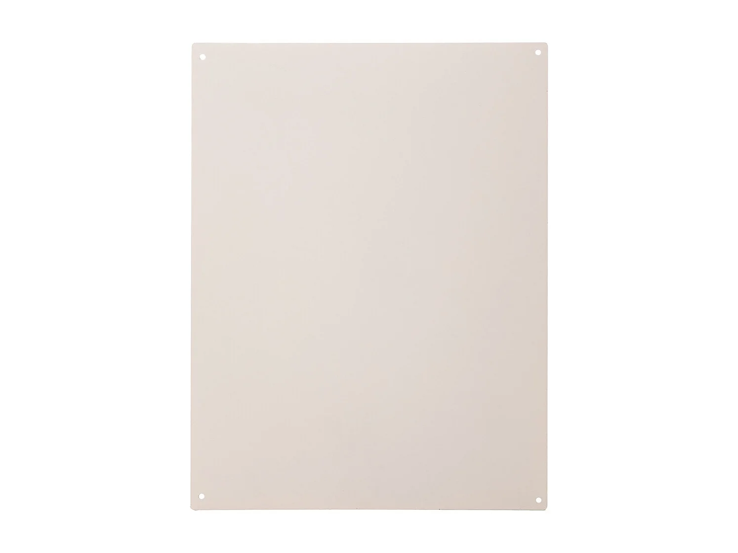 Placa de parede em metal branco 25x33x0,06