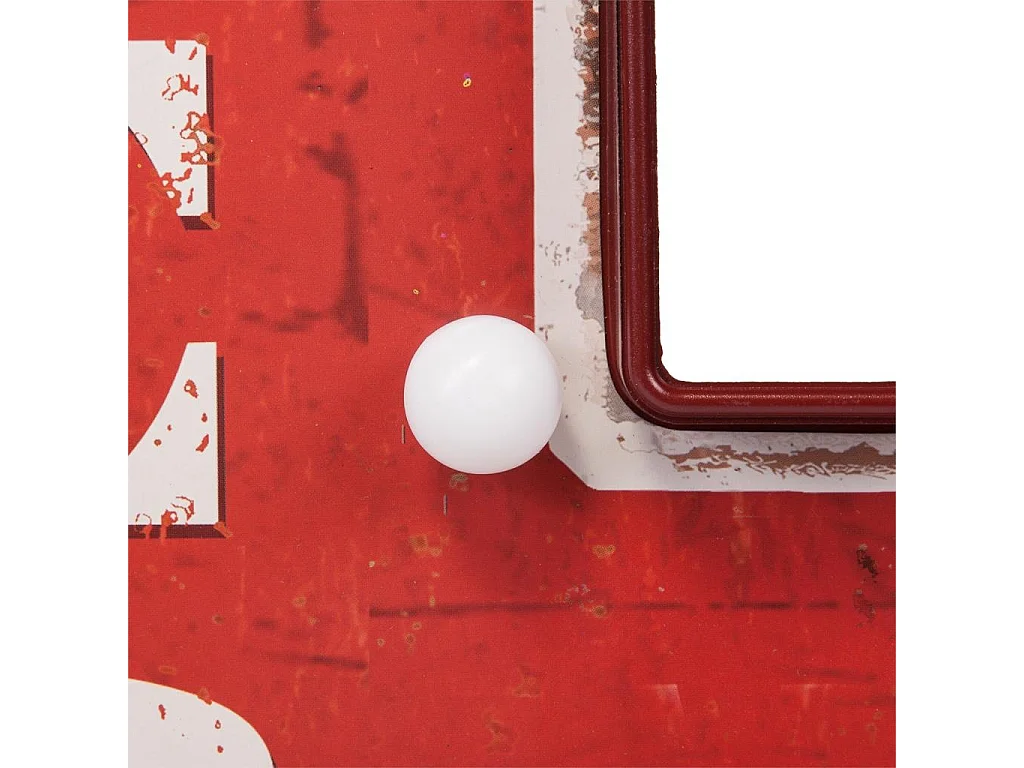Placa luminosa de pared de plastico roja 43x64x10h cm