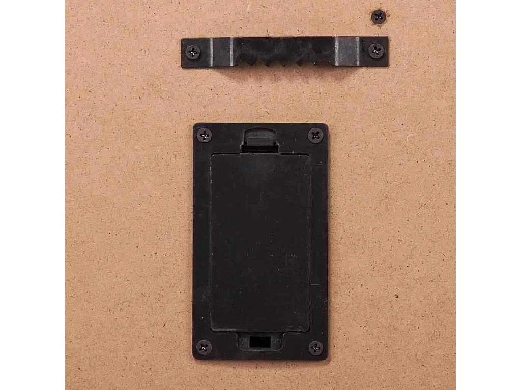 Placa luminosa de pared de plastico roja 43x64x10h cm