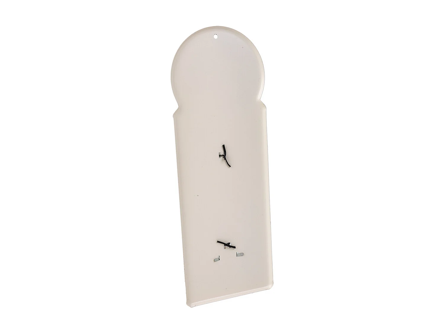 Schwarzes Metallwandthermometer 29x10x1h cm