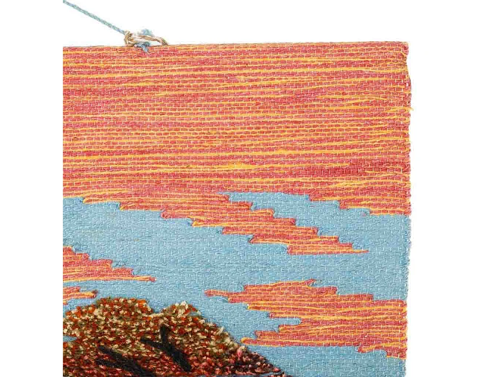 Dekorativer gewebter Jute-Wandteppich, 80 x 100 cm