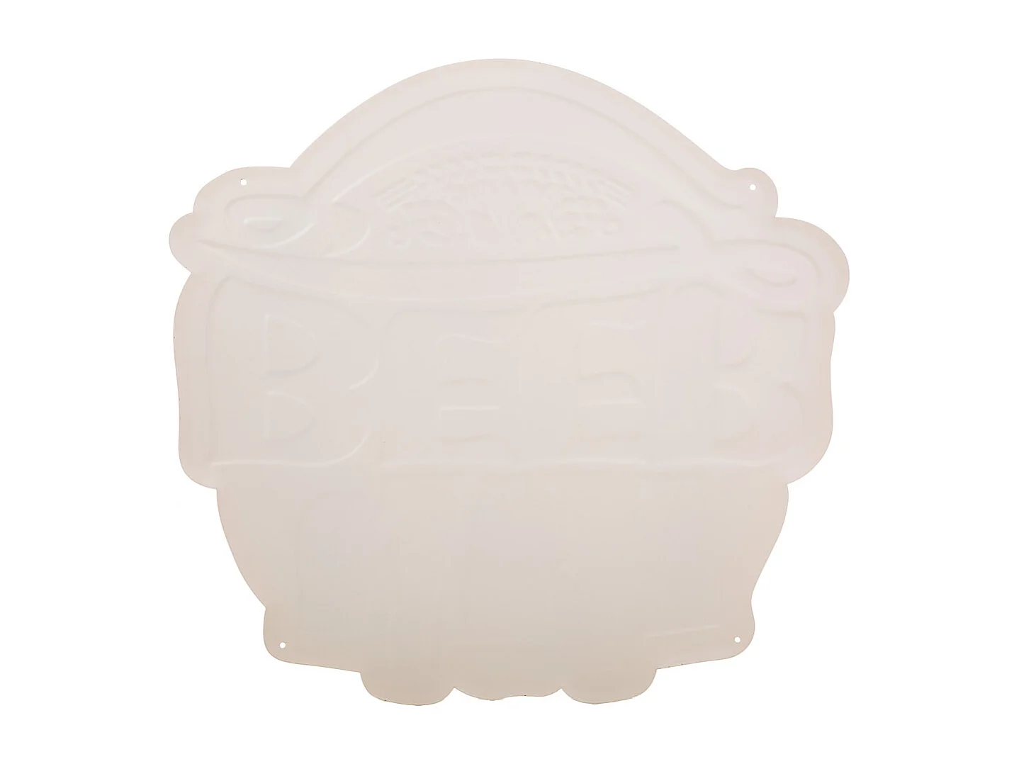 Braune Metallwandplatte 39x50x1h cm