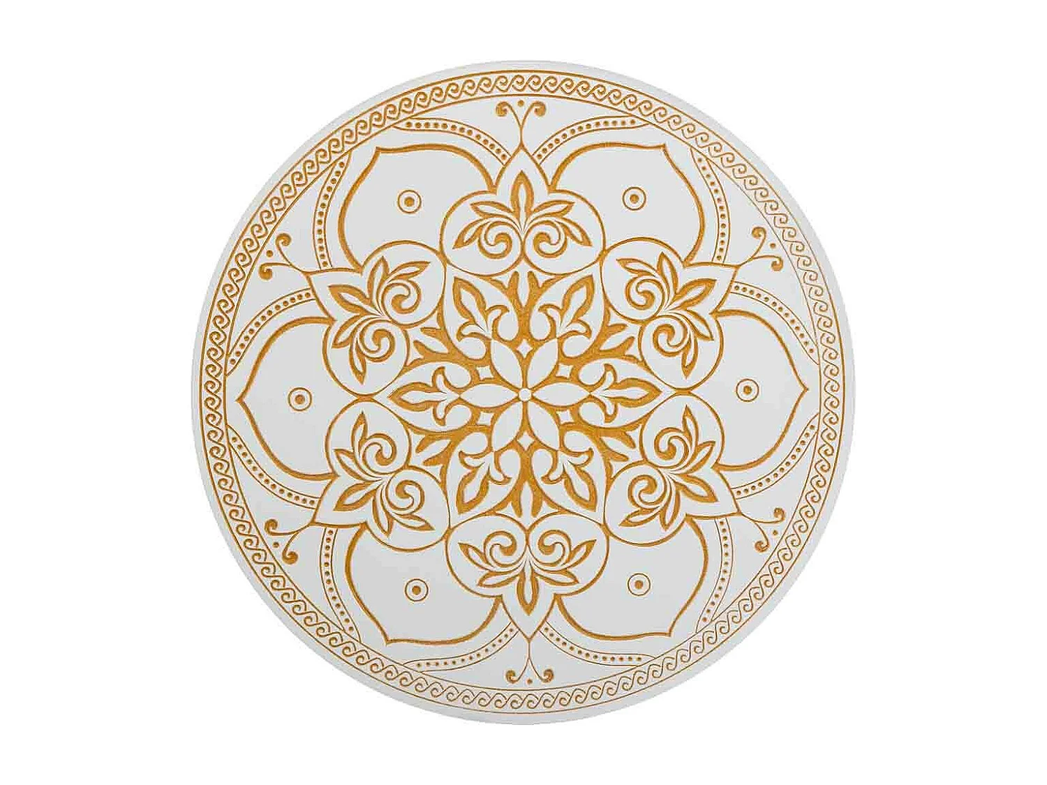 Pannello decorativo in legno intagliato bianco 60x2x60h