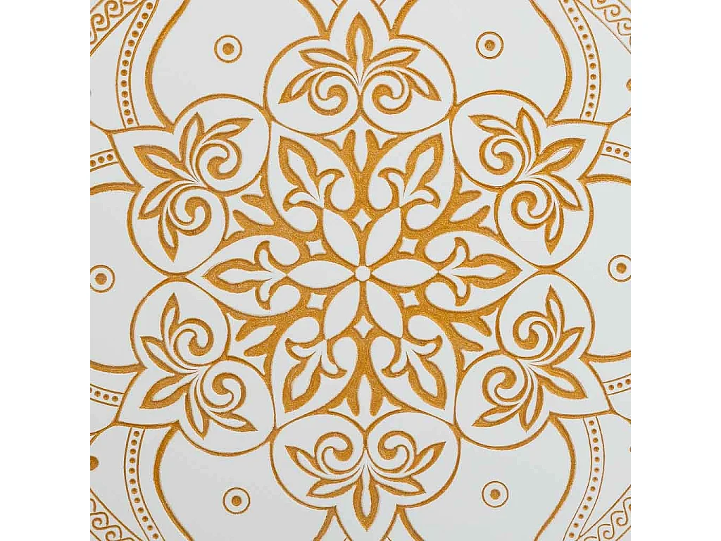 Pannello decorativo in legno intagliato bianco 60x2x60h