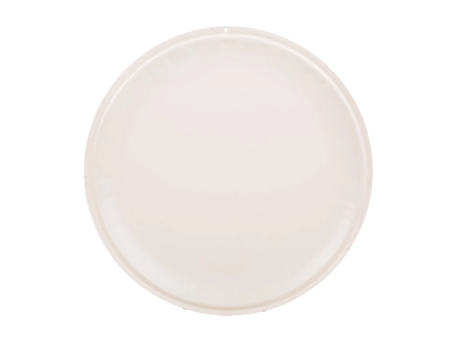 Wandplatte aus rotem Metall, D35x1h cm