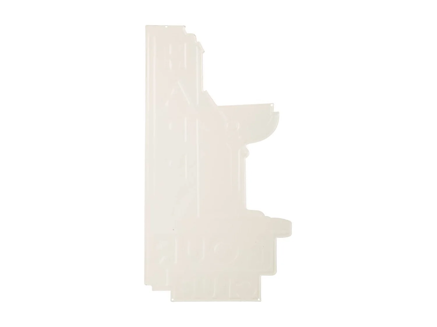 Placa de de pared de metal roja 32x60x1
