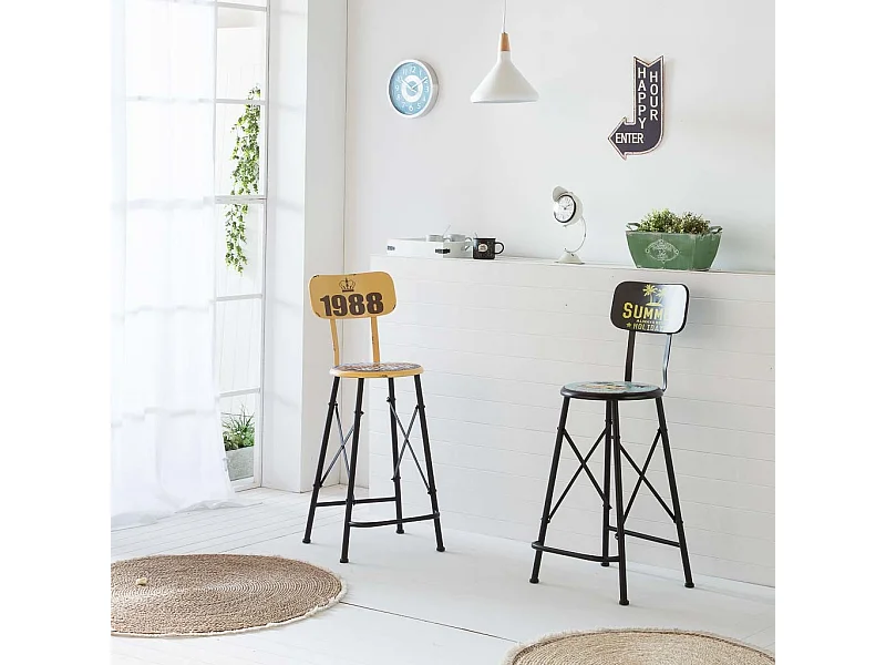 Blaue Metallwandtafel 19x50x0,6h cm