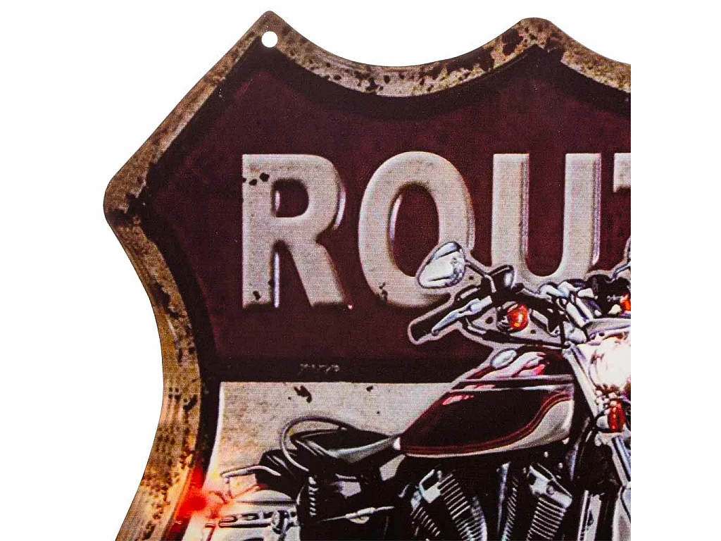 Placa de de pared de metal negra 30x35x1