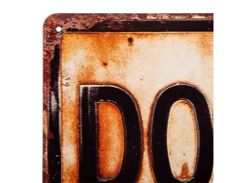 Piastra da parete in metallo marrone 30x30x0,06h