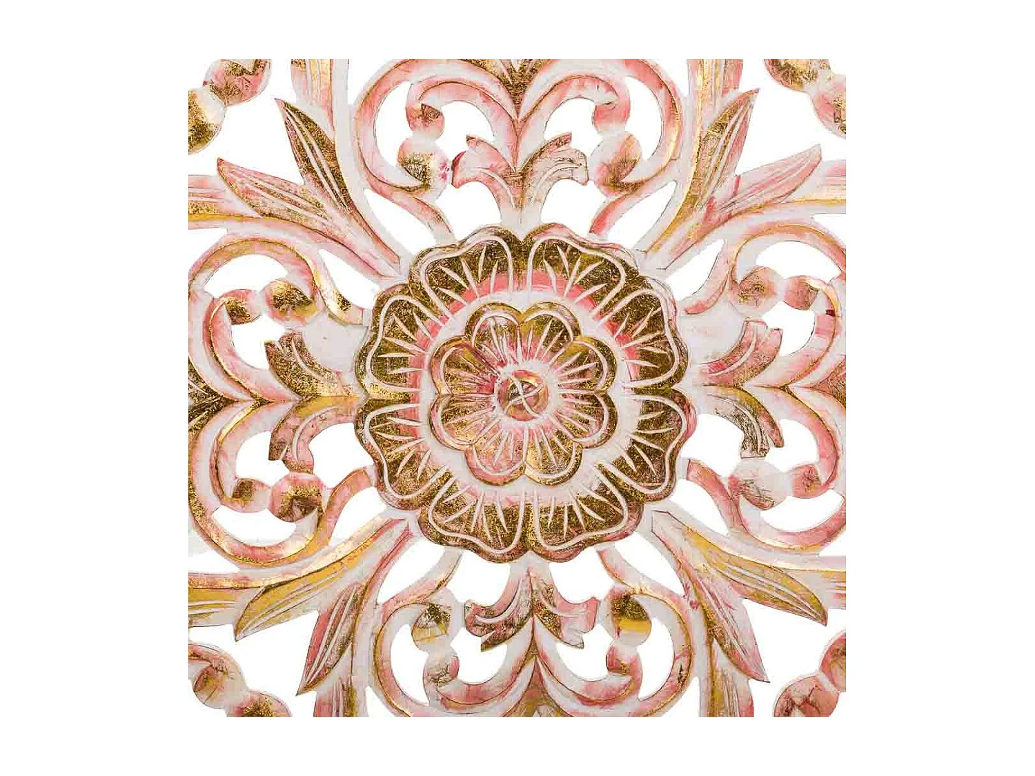 Panneau artisanal en bois blanc 90x90x2,5h