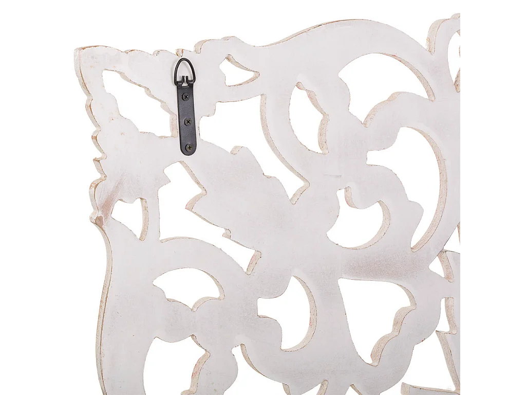 Panneau artisanal en bois blanc 90x90x2,5h