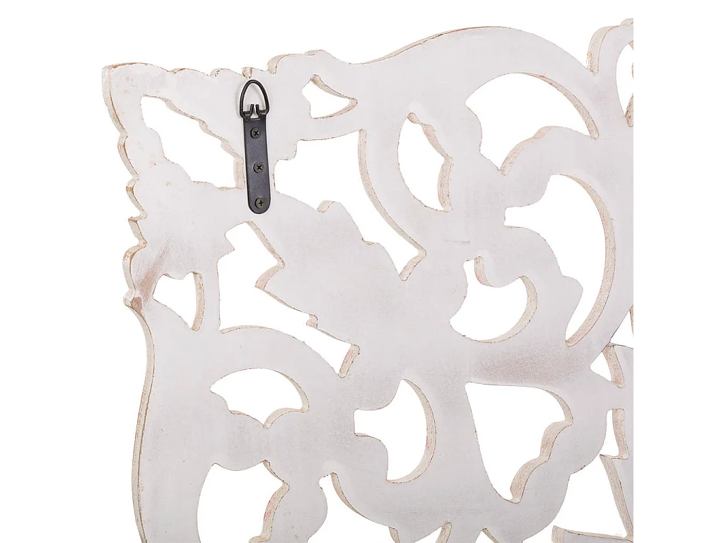 Panneau artisanal en bois blanc 90x90x2,5h