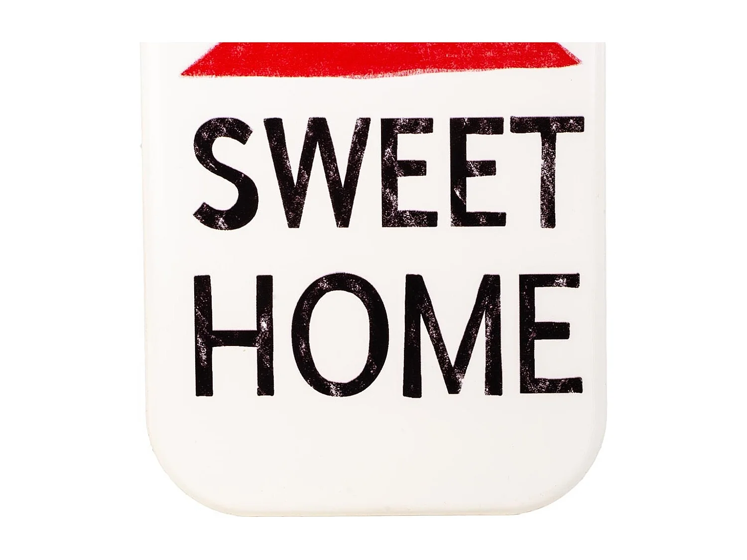 Rote Metallplatte 30x20x1h cm