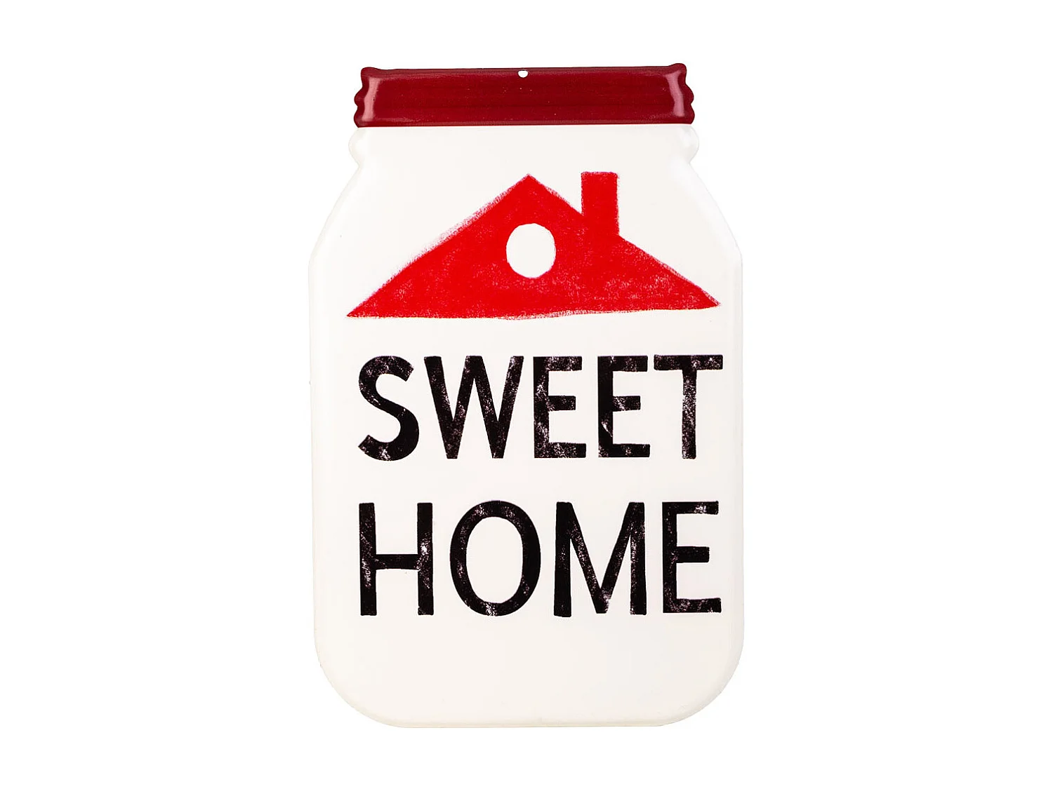 Placa de de metal roja 30x20x1