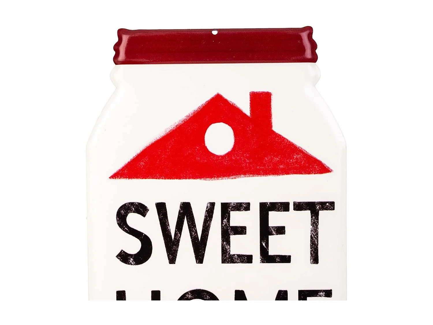 Placa de de metal roja 30x20x1