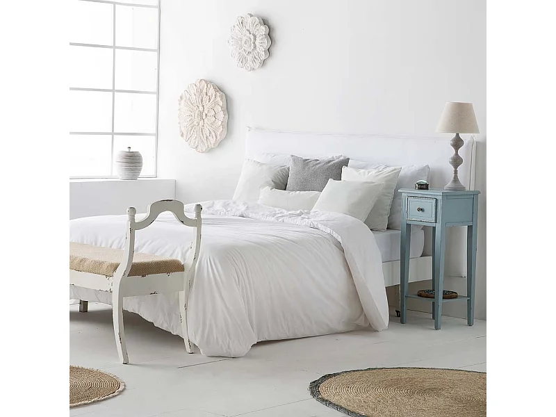 Painel decorativo de madeira entalhada branco 41x8x41