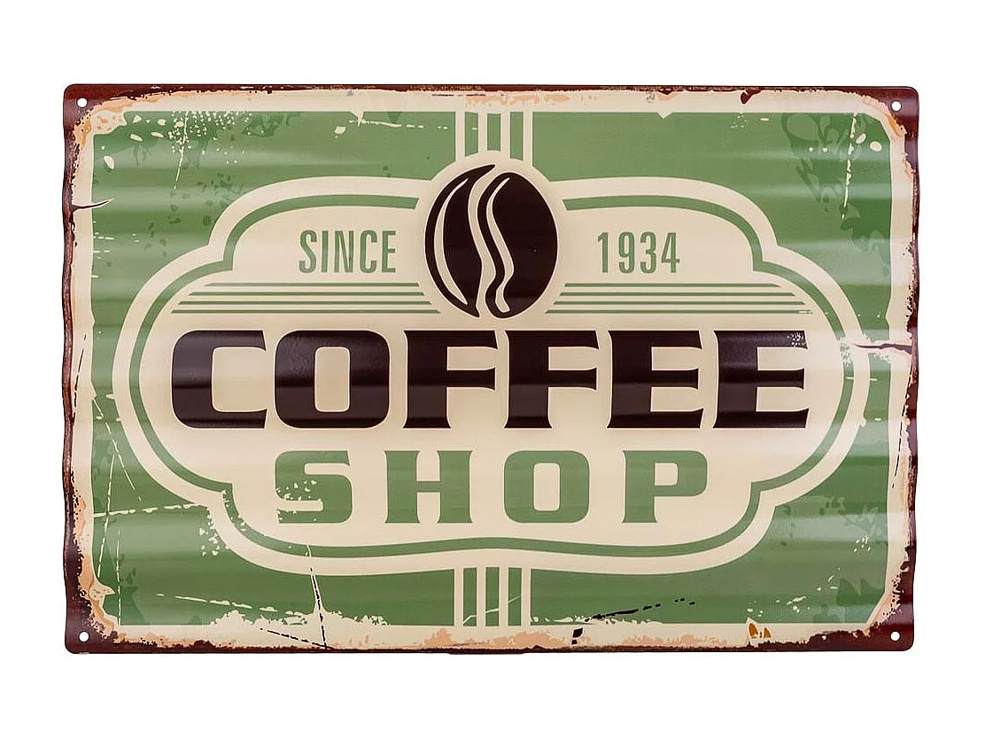 Placca in metallo verde 40x59x1h