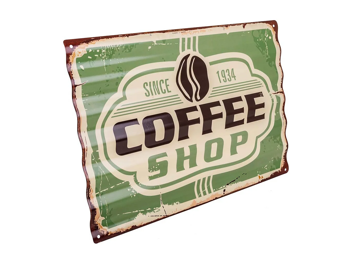 Placa de de metal verde 40x59x1