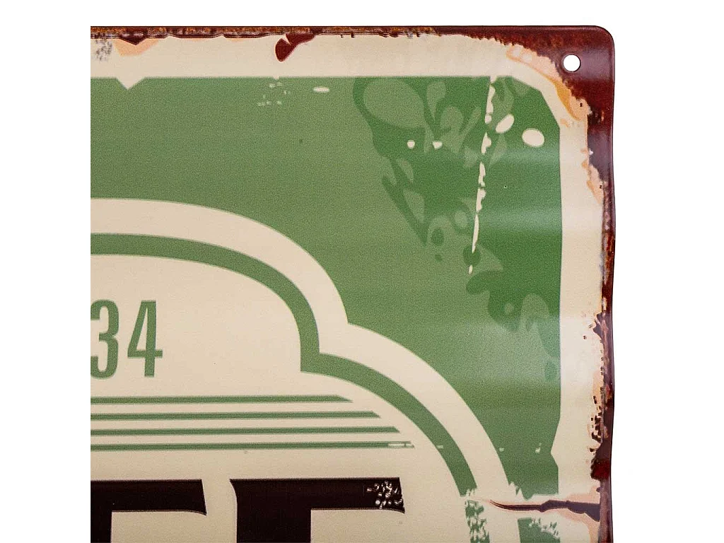 Placa de metal verde 40x59x1
