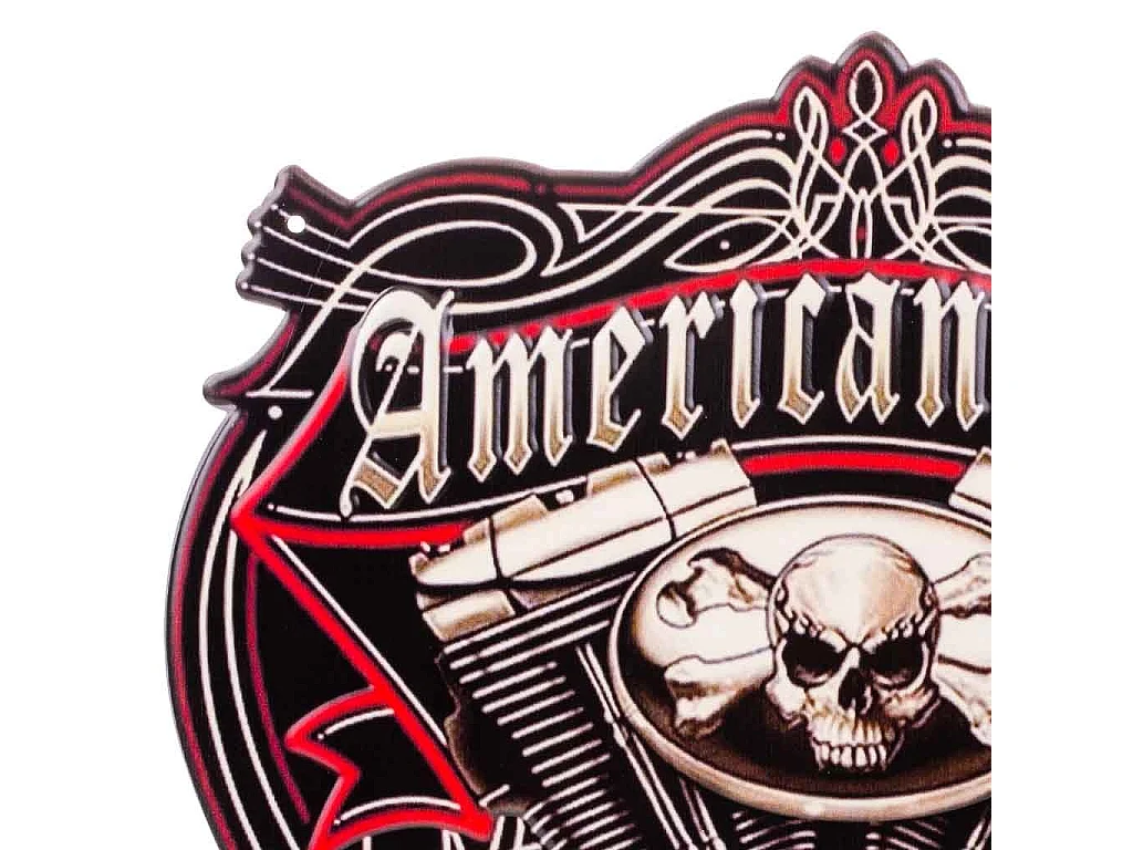 Placa de parede em metal preto 35x40x1