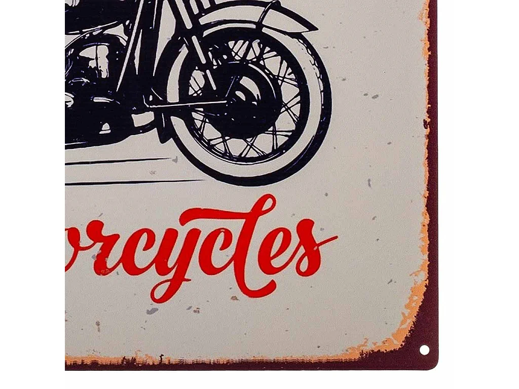 Placa de parede em metal branco 30x30x0,06