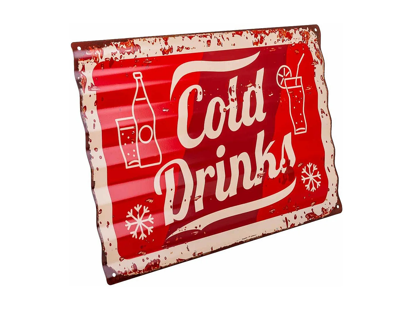 Placa de de metal roja 40x59x1