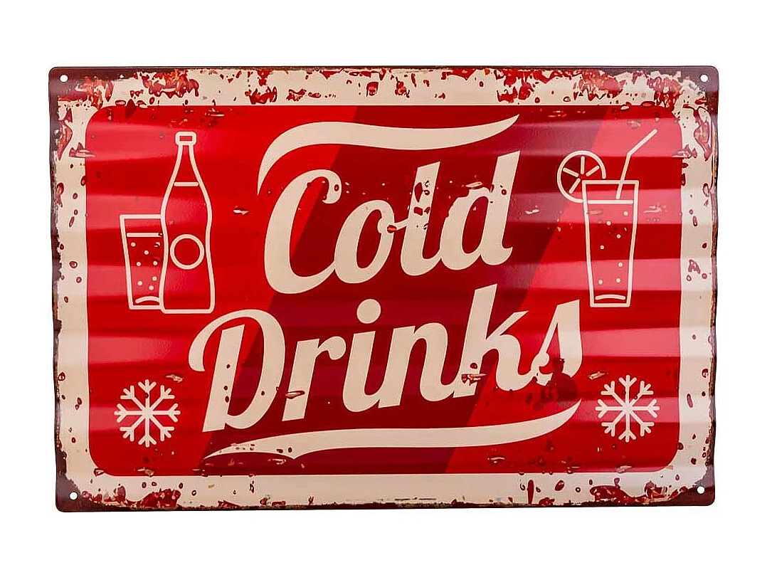 Placa de de metal roja 40x59x1