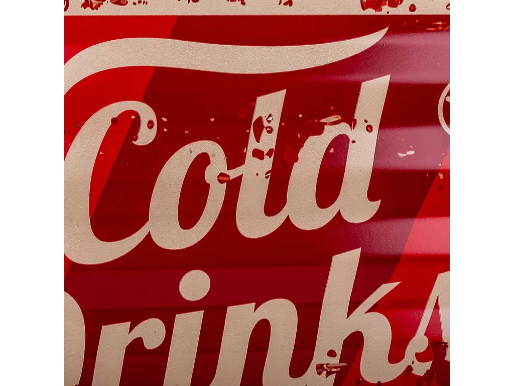 Rote Metallplatte 40x59x1h cm