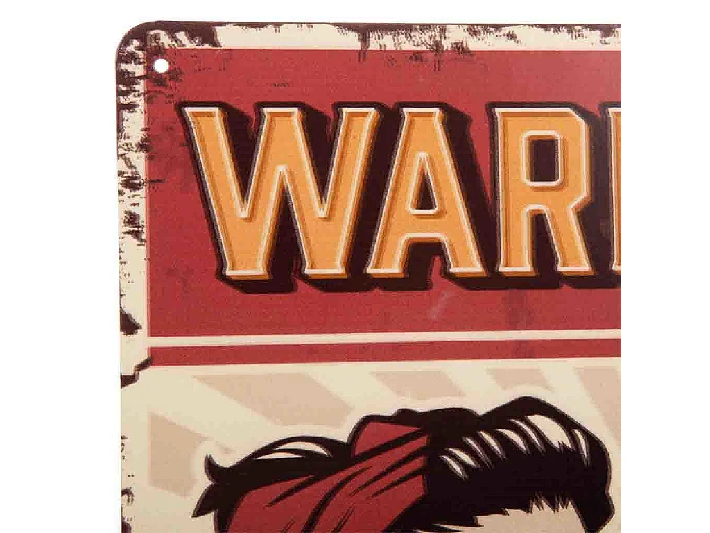 Piastra da parete in metallo rosso 25x33x0,06h