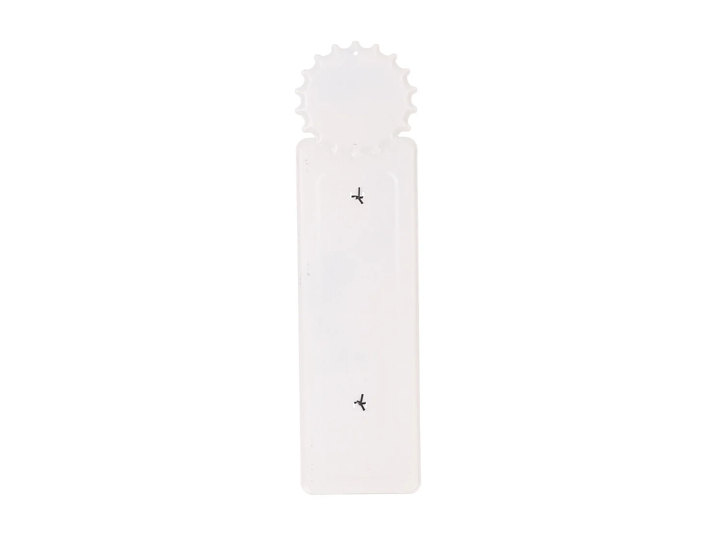 Termometro de pared de metal negro 47,5x15x1