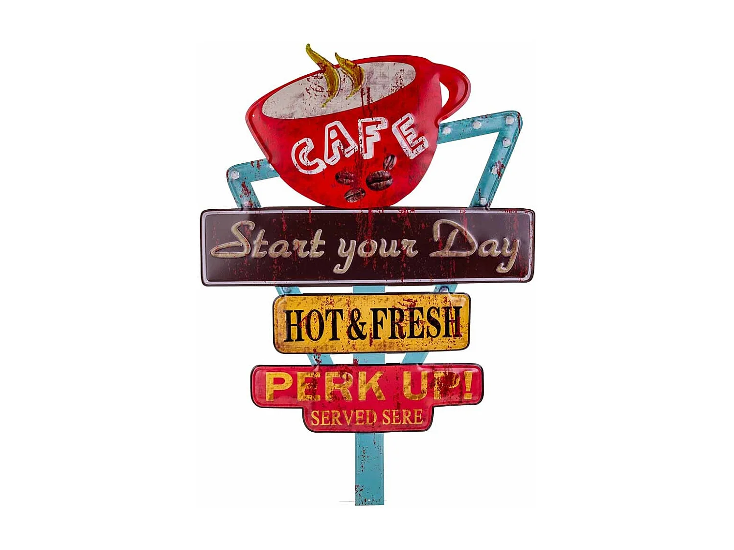 Rote Metallplatte 58x50x1h cm