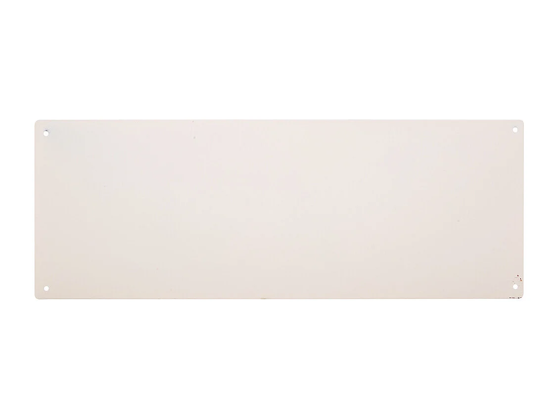 Placa de parede metálica vermelha 36x13x0,06