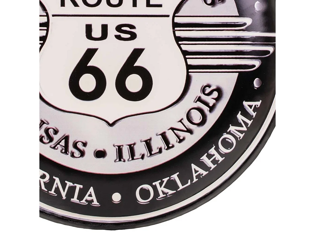 Placa de de pared de metal negra d35x1