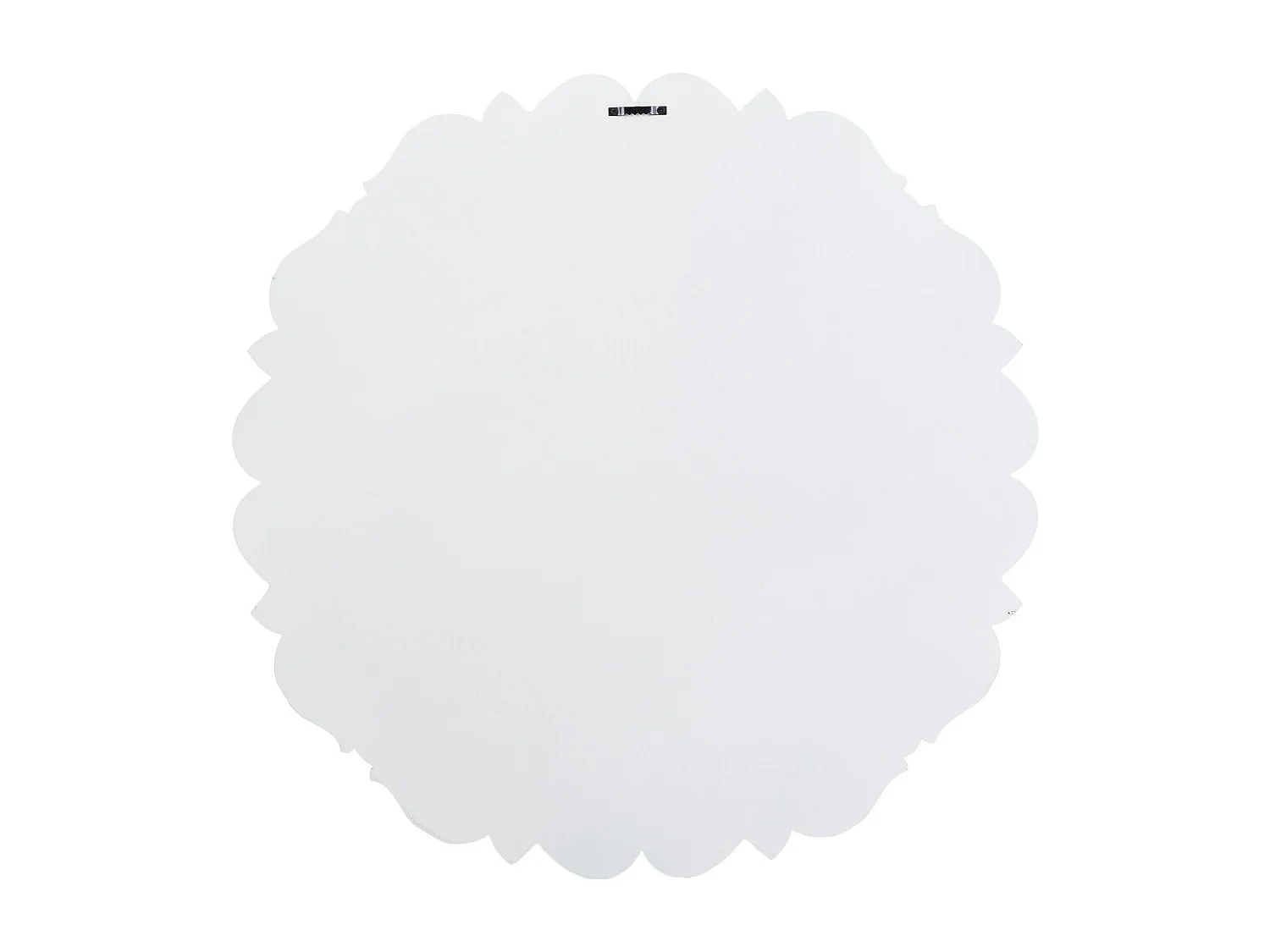Weiß geschnitzte dekorative Holzplatte 60x3x60h cm