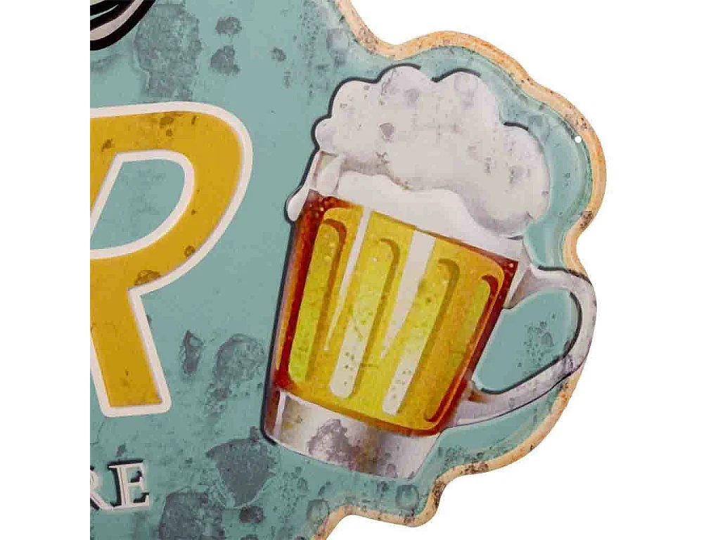 Wanddekorationsplatte aus Metall 43x55x1h cm