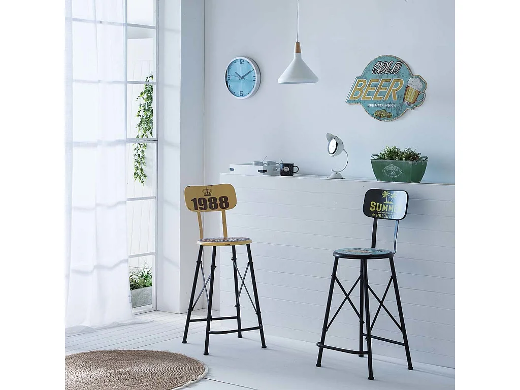 Wanddekorationsplatte aus Metall 43x55x1h cm