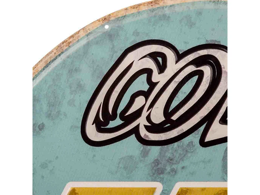 Wanddekorationsplatte aus Metall 43x55x1h cm