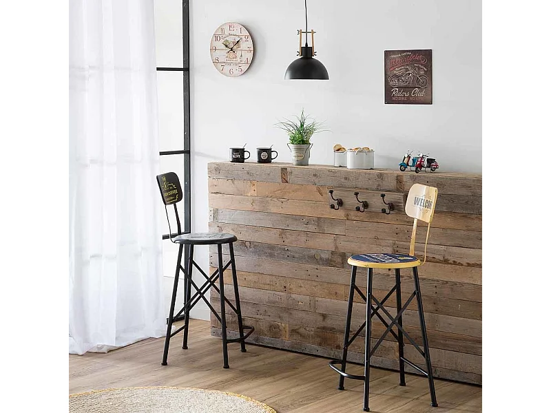 Braune Metallwandplatte 30x30x0,06h cm