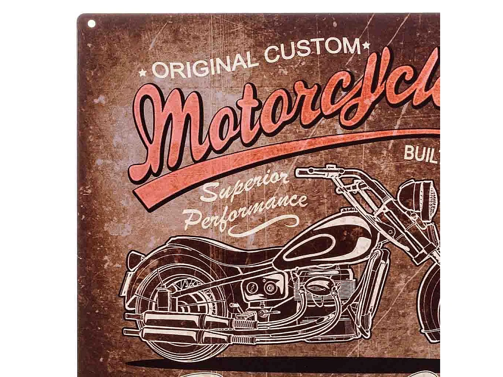 Piastra da parete in metallo marrone 30x30x0,06h